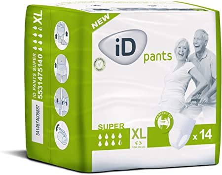 ID pants super (7 gouttes) taille XL, paquet de 14