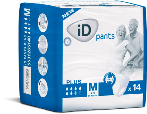 ID Pants + (6.5 gouttes) taille M, paquet de 14