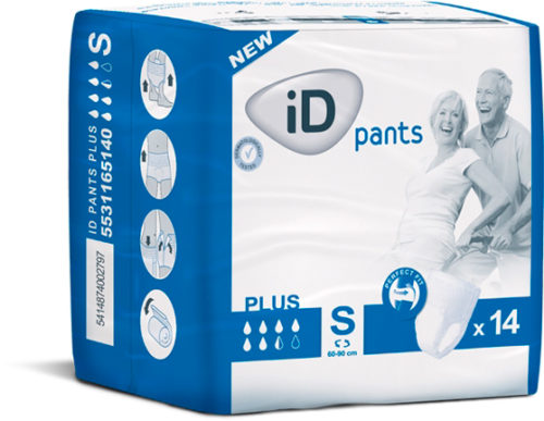 ID Pants + (6.5 gouttes) taille S, paquet de 14