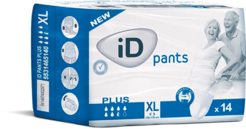 ID PANTS + (6.5 GOUTTES) TAILLE XL, PAQUET DE 14